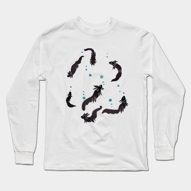 Baby Axolotls Long Sleeve T-Shirt by TheNeutralDragon